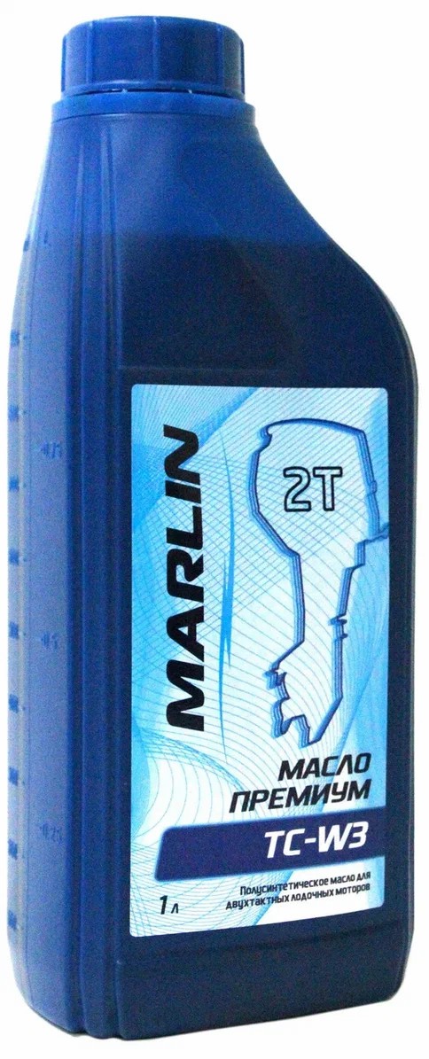 МАСЛО ПОЛУСИНТЕТИЧЕСКОЕ MARLIN ПРЕМИУМ 2Т, TC-W3, 1 ЛИТР в Саранске