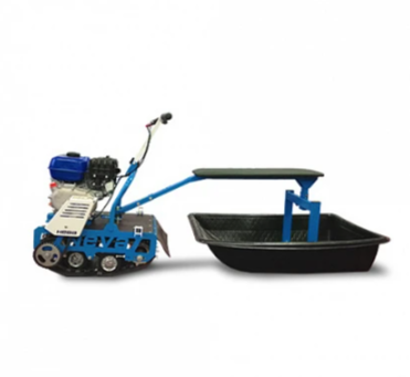 Мотобуксировщик НЕВА МС-1К с санями и сиденьем в Саранске