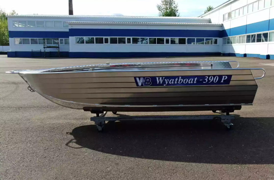 Алюминиевая лодка Wyatboat-390РМ увеличенный борт в Саранске
