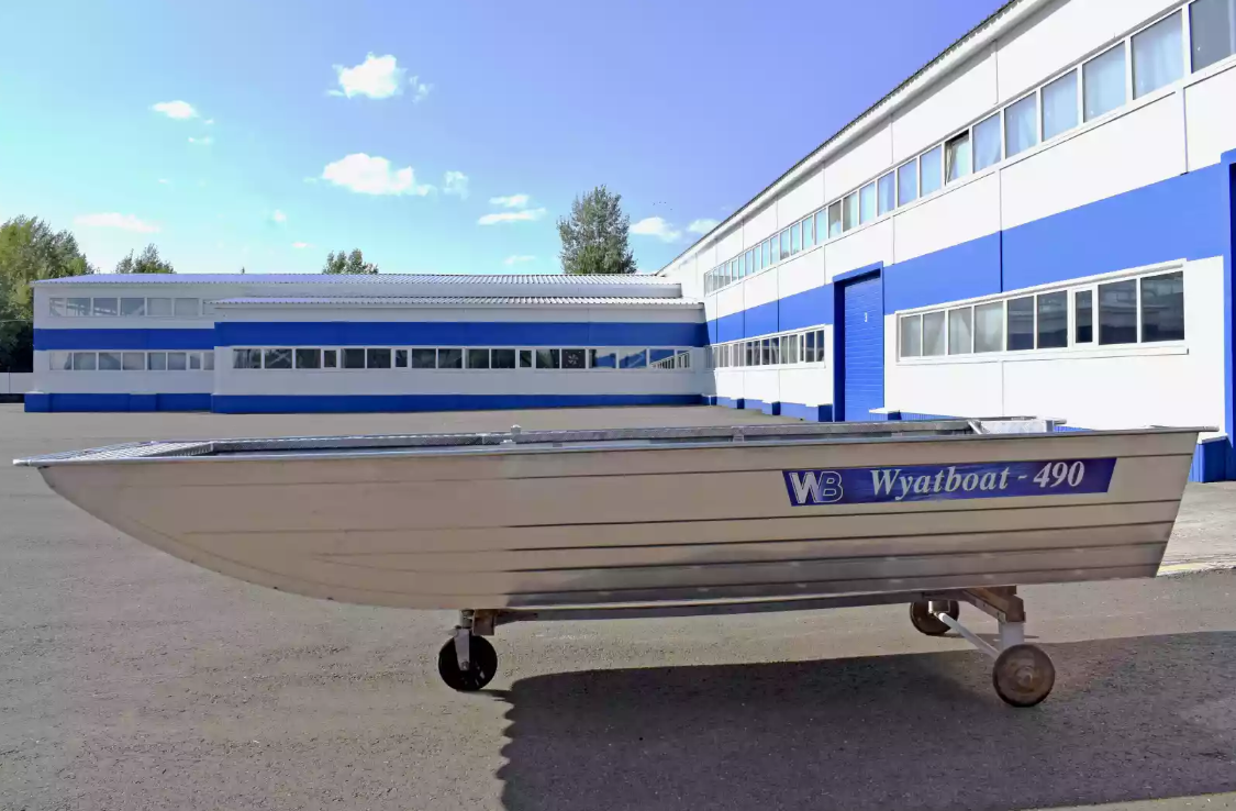Алюминиевая лодка Wyatboat-490 Jonboat в Саранске