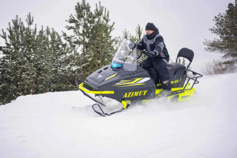 Миниснегоход Бурлак Азимут 24 л.с. , эл.запуск, реверс, тормоз гидравл, капот черный в Саранске