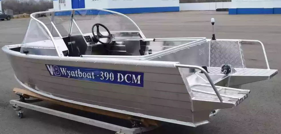 Алюминиевая лодка Wyatboat-390 DCM Увеличенный борт в Саранске