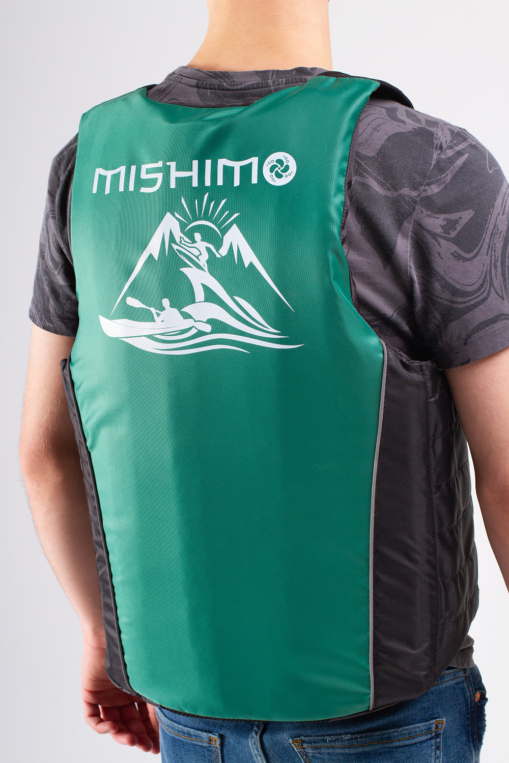 Жилет спасательный MISHIMO PRO Премиум качества Черно-зеленый в Саранске