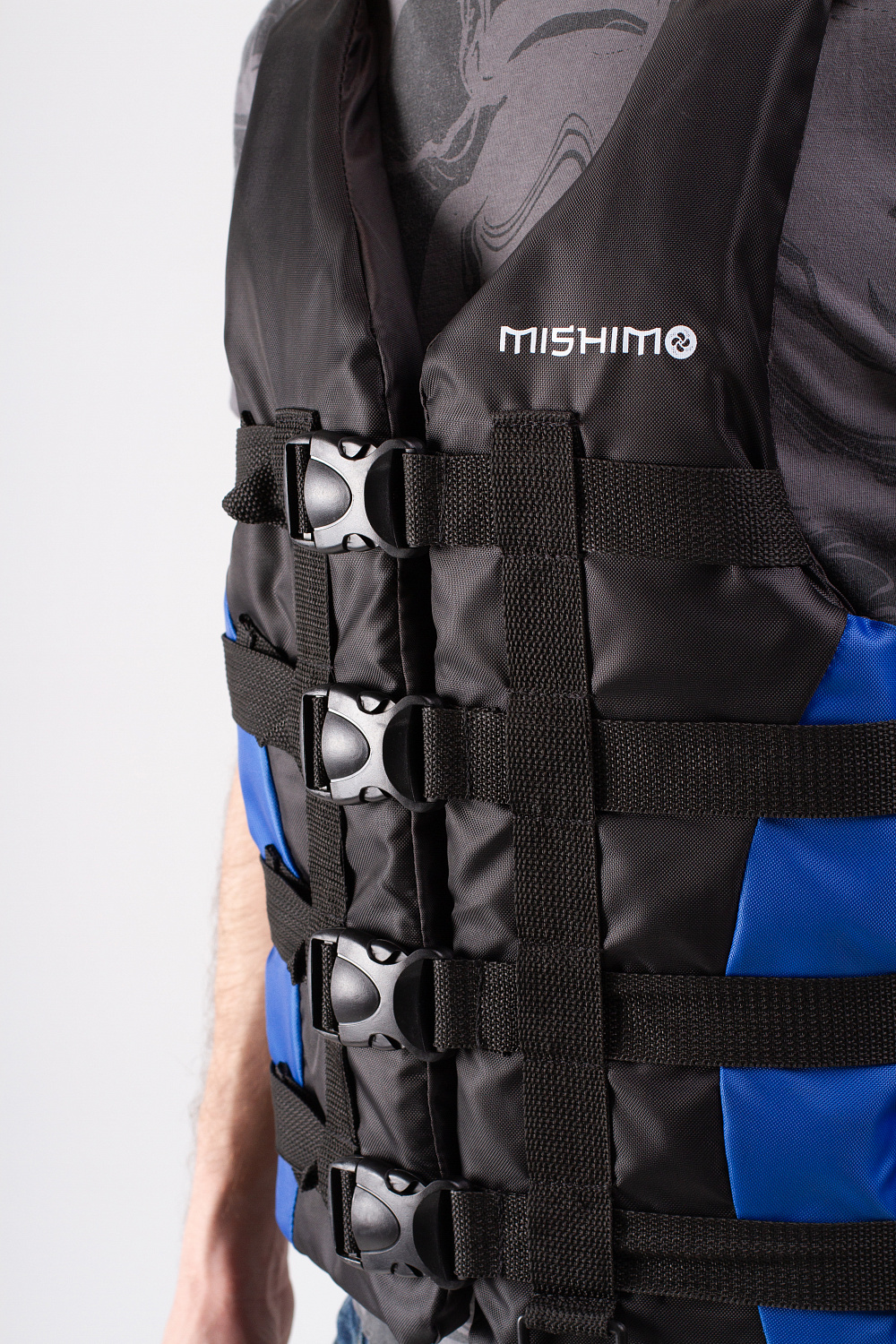 Жилет спасательный MISHIMO PRO Премиум качества Черно-синий в Саранске